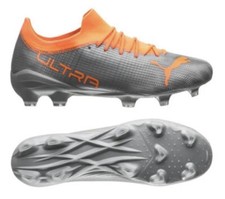 PUMA ULTRA 2.4 FG AG SOCCER CLEATS DIAMOND SILVER NEW 106698-01 MENS Sz 7