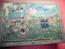 Ancienne boite de jeu de construction - Mon Village années 40/50