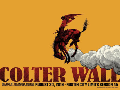 Colter Wall 2019 Austin City Limits Poster ACL TX Artist Signed ...