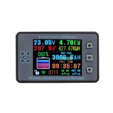 Battery Management System Voltage Ammeter Temp Coulomb Capacity Meter 120V 100A
