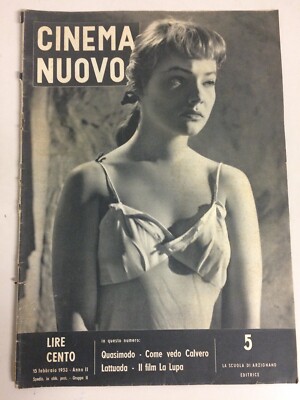 Italian movie Magazine CINEMA NUOVO # 5 feb 1953 MAY BRITT BURT LANCASTER 