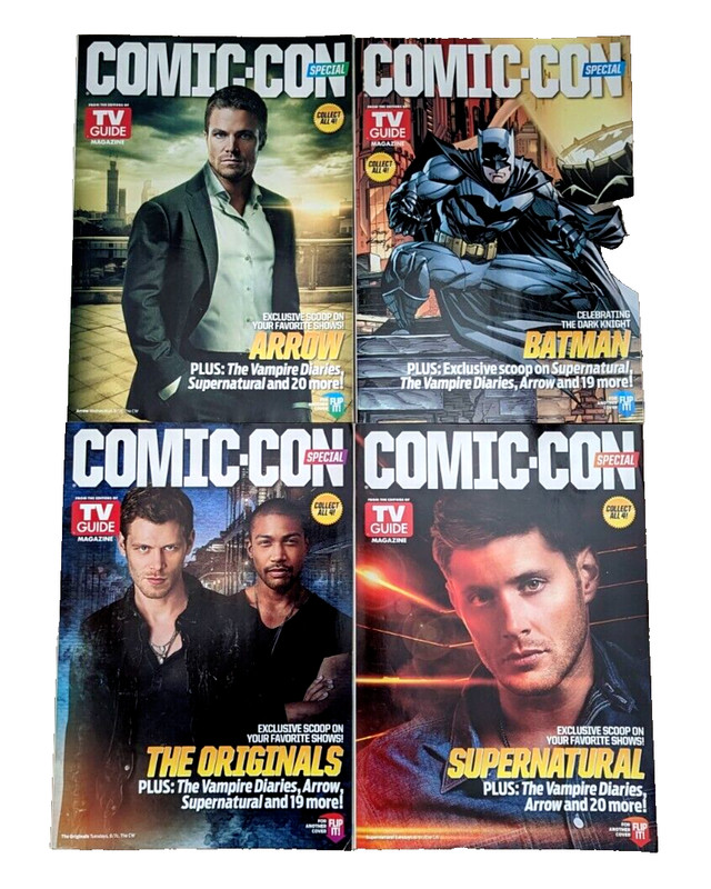 NEW! TV Guide SDCC San Diego Con Special Set of 4 Double Sided Covers 2013