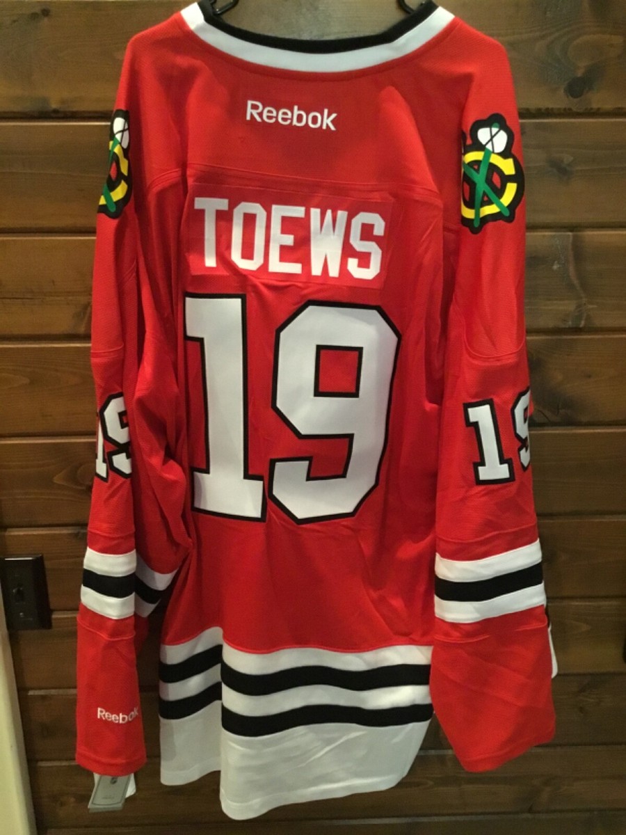 Jonathan Toews Chicago Blackhawks 2015 SC Champs Red RBK Premier