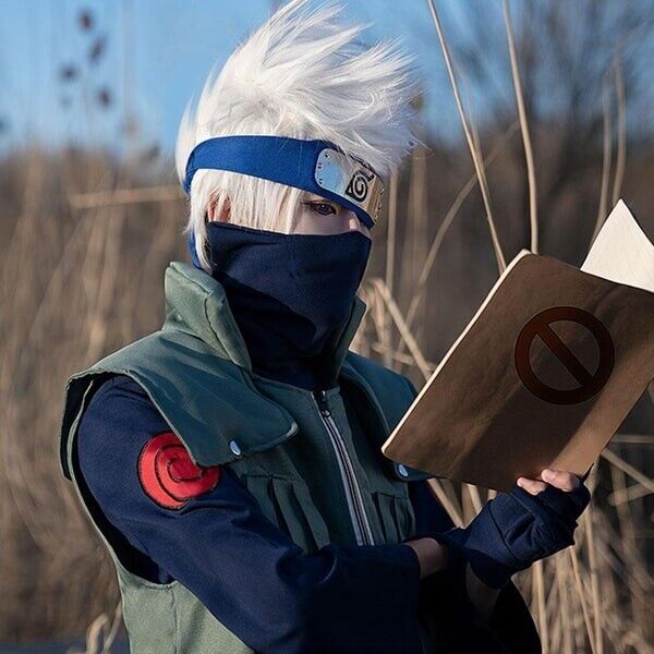 Anime Naruto Hatake Kakashi Cosplay Costume Full Set for Halloween Carnival