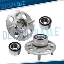 Front Wheel Bearings Rear Hubs for 1992-2000 Honda Civic Civic Del Sol Non-ABS