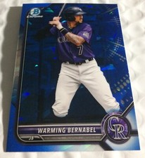 Warming Bernabel 2022 Bowman Chrome Sapphire Baseball Prospect #BCP-188
