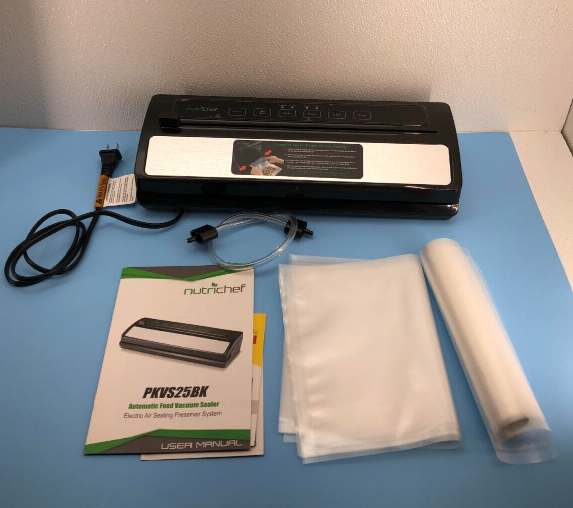 nutrichef vacuum sealer pkvs25bk