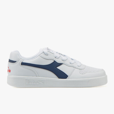 A1 Diadora Unisex Boys Girls Playground CS White Sports Trainers