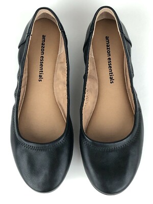 Amazon Essentials Women's Ballet Flat Shoes B(M) US Black