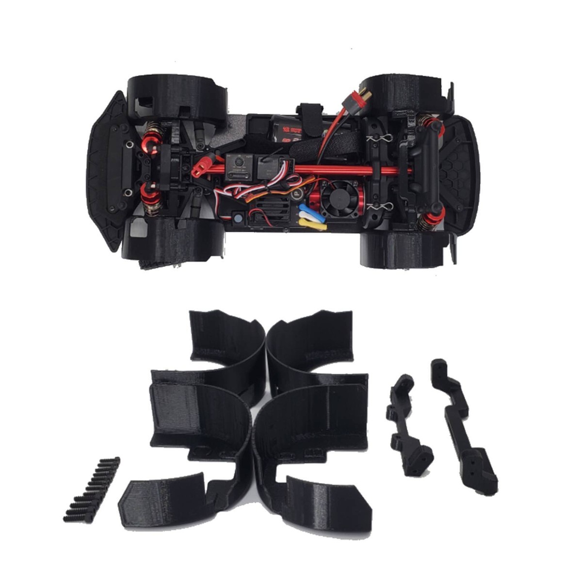 Nylon Front Rear Fenders Lining Set For MJX Hyper Go 1/14 14304 RC