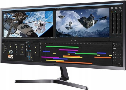 Samsung 34" Ultra Wide LED Monitor 1440P HDMI Display SJ55W S34J550WQR schwarz - Bild 3 von 7