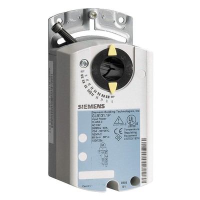 SIEMENS GLB161.1P Actuator, Damper, 88 in-lb, 24V AC 36G974