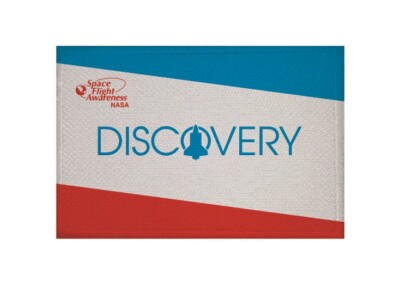 Aufnäher NASA Discovery Spaceshuttle Fahne Flagge Aufbügler Patch 9 x 6 cm