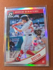 2018 Donruss Optic - Variation Andrew Benintendi #135 HOLO Check Swing
