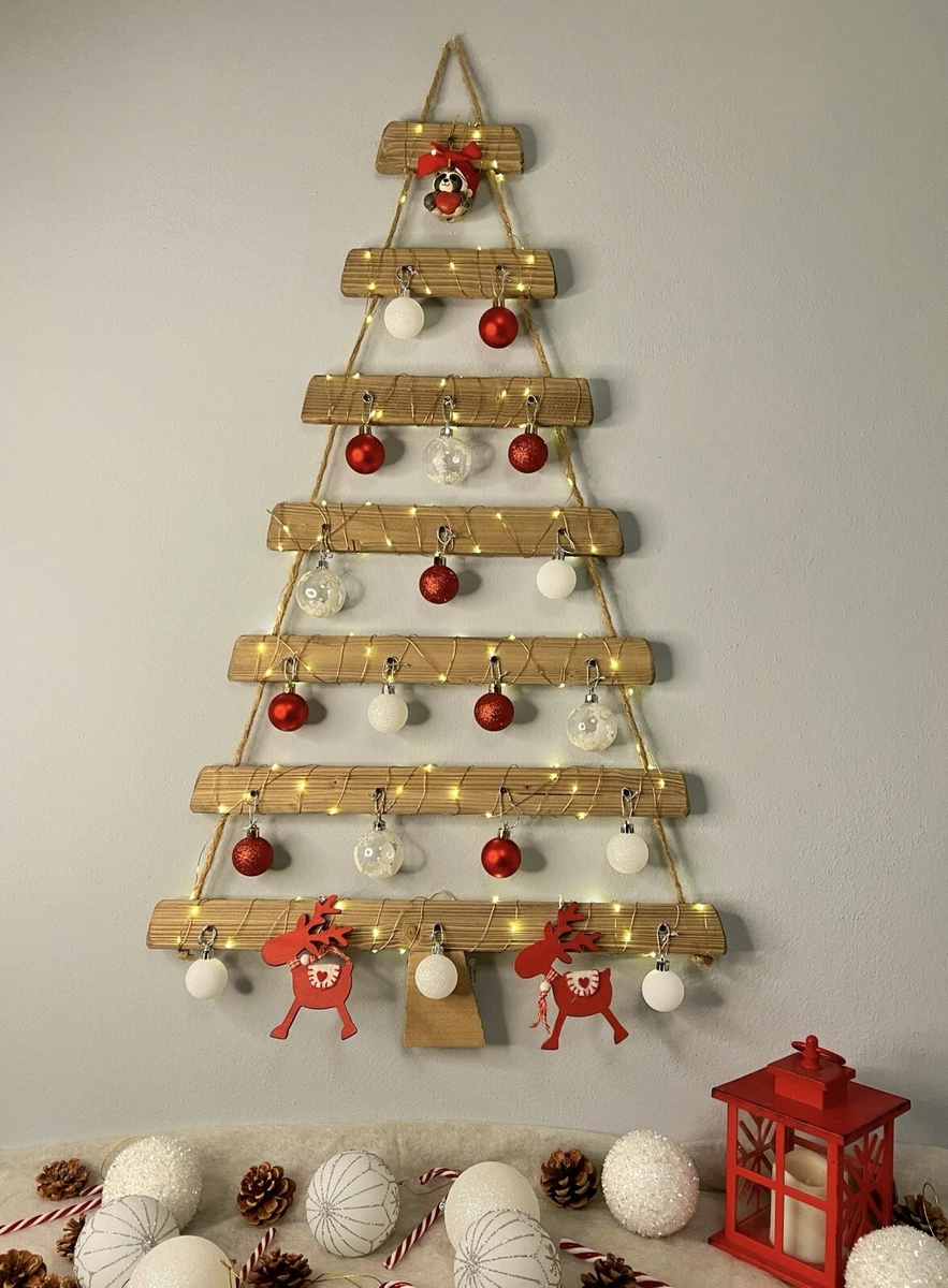 Albero di Natale Decorativo in Legno 80 cm Legno Massello Pino | Leroy Merlin