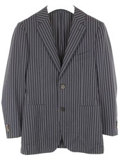 SUITSUPPLY Havana Unlined Slim Blazer Men's UK 36 Wool Pinstriped