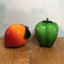 Murano Style Art Glass Set of Veggies