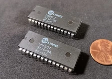 Qty 2: Vintage Collectible UM6507 28-Pin Version of the 6502 Microprocessor NOS
