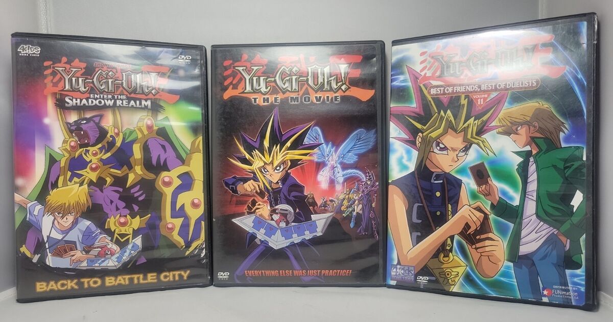 Yu-Gi-Oh 3 DVD lot YuGiOh The Movie Back to Battle City Tested Authentic  Anime