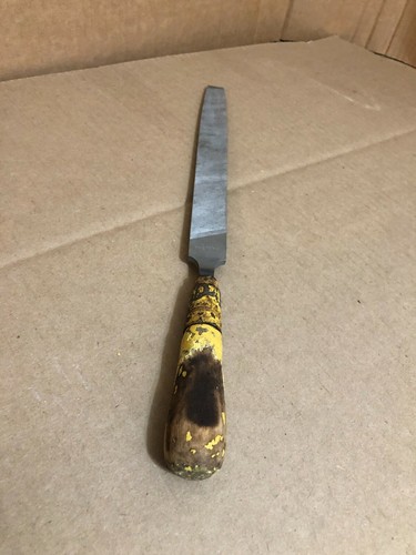 NICHOLSON 10" FLAT MILL 2ND CUT SMOOTH FILE CRESCENT WITH HANDLE APEX TOOL CO ~ - Picture 6 of 9