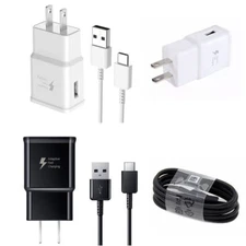 Universal Fast Wall Charger Plug Type C Charging USB Cable For Samsung S23 S22
