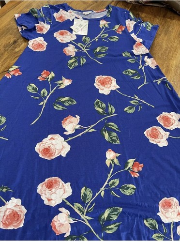 LuLaRoe Carly Dress XL Extra Large Blue 