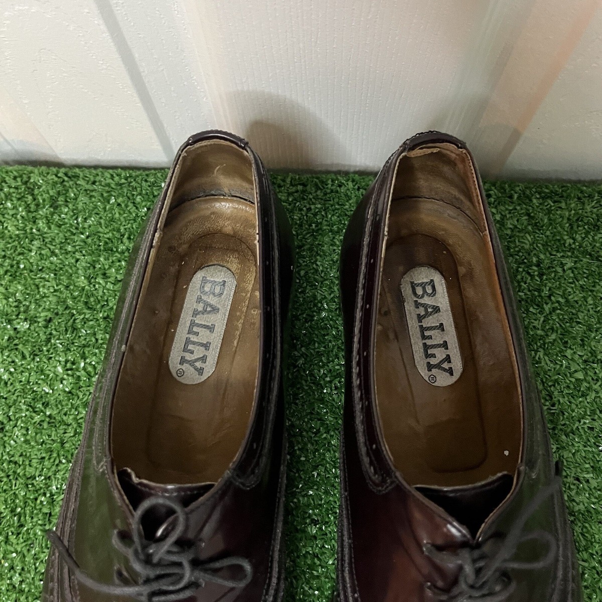 Bally David Mens Dress Burgundy Leather Brogue Tasseled  display picture 1