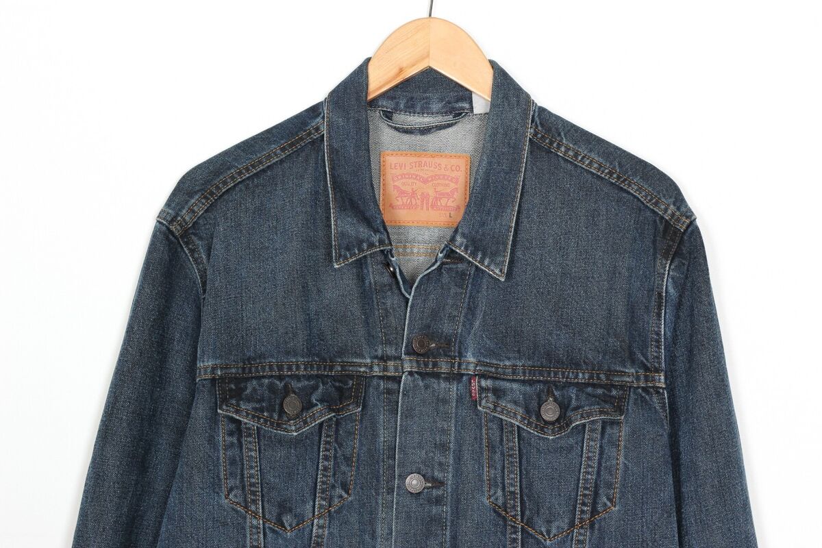 LEVI'S Trucker Denim Jacket Men Size L MJ4167 | eBay LEVI'S Trucker Denim Jacket Men Size L MJ4167 | eBay
