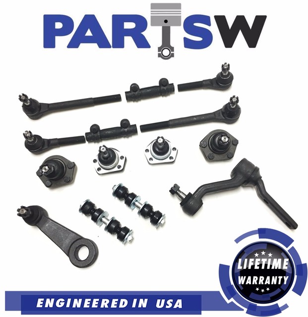 14 Pc Suspension Tie Rod Ends Kit for Chevy S10 Blazer Bravada GMC
