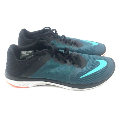Nike Mens FS Lite Run 807144-301 Green Black Running Shoes Lace