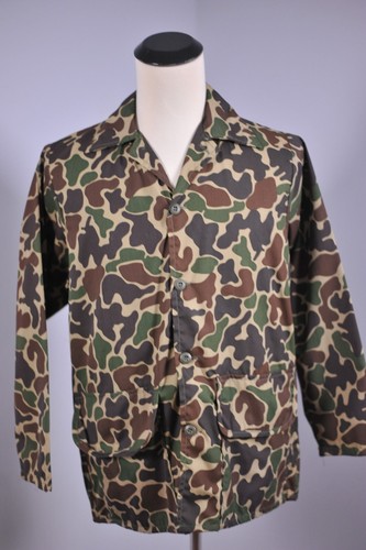 Vtg SafTbak Camo Chore Shirt Jacket Duck Camo Men's Medium M