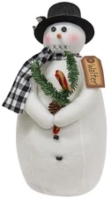 New 13.5 Inch Winter Christmas Primitive Walter Snowman Doll Decor