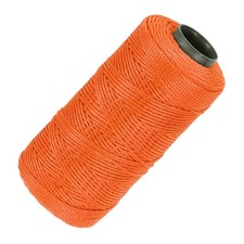 3 Strand Nylon Rope for Construction Work, 1.5mm x 200m, Orange
