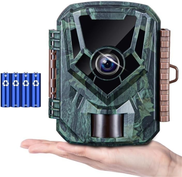 Trail Camera 36MP 2.7K, Mini Game Camera with Night Vision 0.1s Trigger Time ...