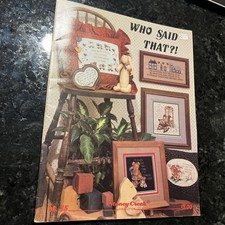 Stoney Creek Cross Stitch Pattern Chart Leaflet Who Said That 45 Free Ship