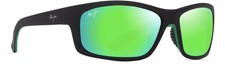 Maui Jim KANAIO COAST  MauiGREEN  Matte Black / Green  MJ0766S-004 NEW 