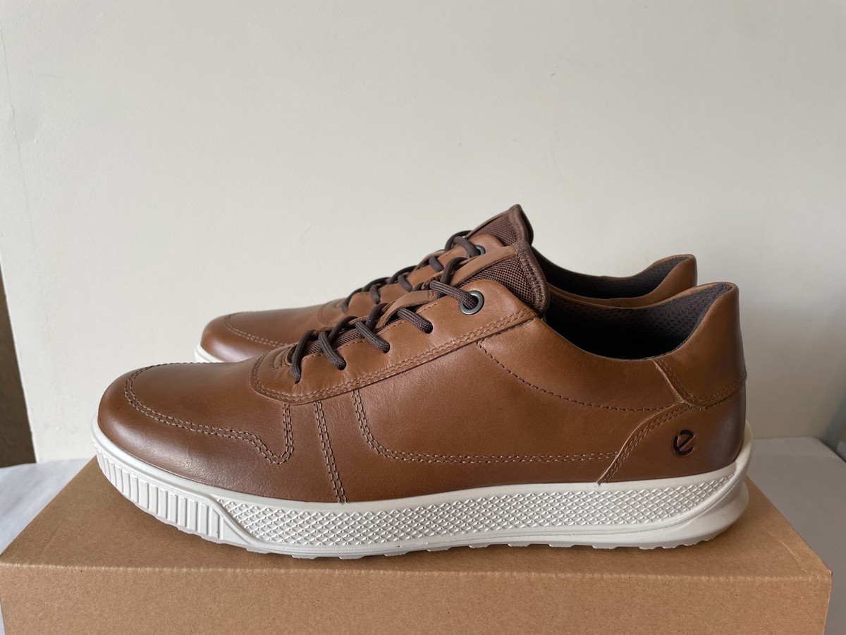 ECCO Byway Brown Leather Casual Sneakers / Shoes (Camel) New  display picture 1