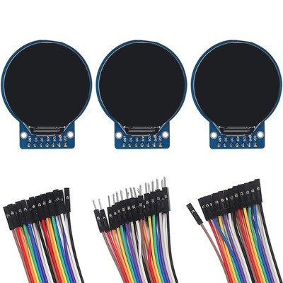 3PCS 1.28 Inch TFT LCD Round Display Screen Module RGB 240 * 240 GC9A01 Drive...