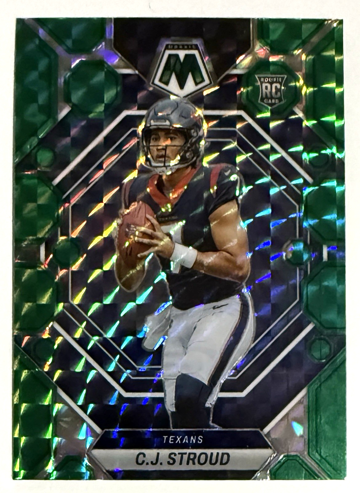 2023 Panini Mosaic - Green Prizm CJ Stroud #292 Rookie
