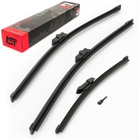 Scheibenwischer Wischerblatt Set Vorne + Hinten + SpritzdüSe Heck FüR VW Lupo 6E
