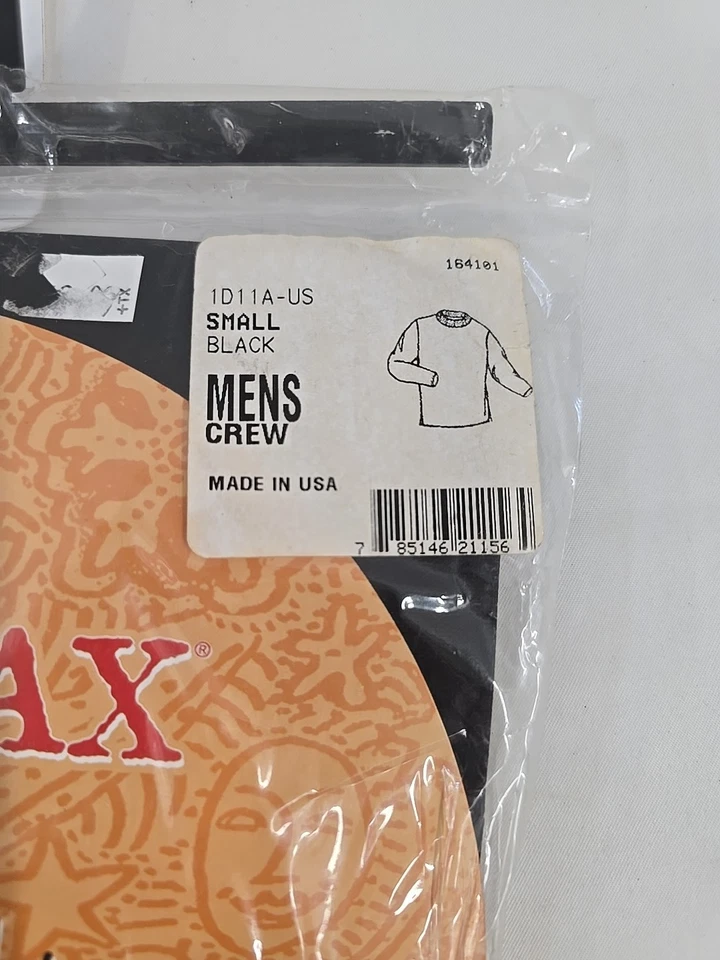 Capa base Salty Polarmax para hombre manga larga pequeña negra #DK93 Foto 2 de 4