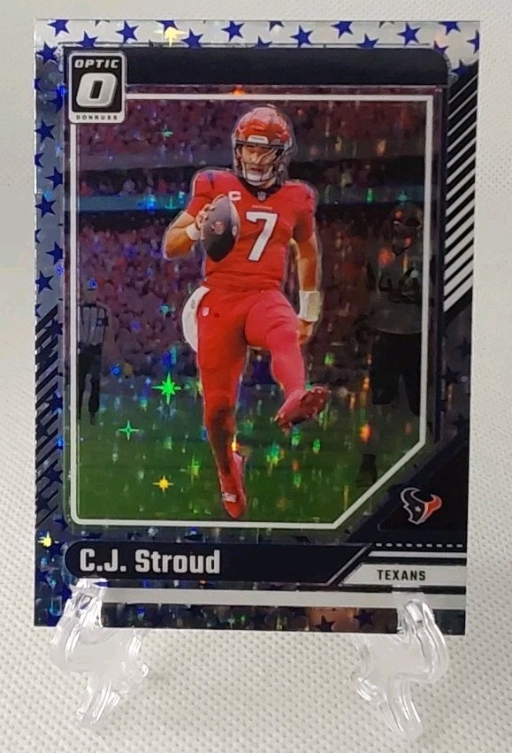 🏈2024 donruss optic C.J. STROUD (stars prizm) football card #76🏈 *Texans*