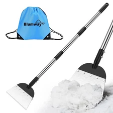 Flat Shovel,Snow Shovel, Ice Scraper, 67” Multifunctional Cleaning Shovel, Ice R