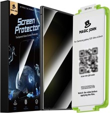 2PCS Privacy Screen Protector for Samsung Galaxy S23 Ultra 6.8 Inch Anti Spy 3D