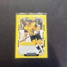 2025-26 O-Pee-Chee - Zach Whitecloud #390 Yellow Border Vegas Golden Knights