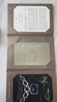 Bulgari B.zero1 NFC Card / Documentation   B.zero1 Diamond Pendant