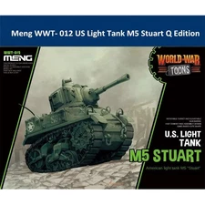 Meng US Light Tank M5 WWT- 012 Stuart Q Edition Plastic Assembly Model