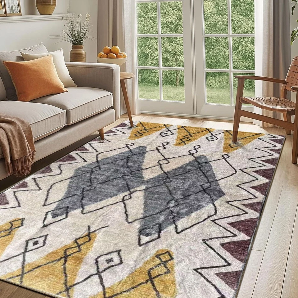 Floor Rug Area Rugs Carpet Mat Soft Pads Living Room Bedroom Pad Anti-Slip - image 2 of 4