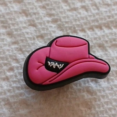 Crocs Pink Cowboy Hat Jibbitz shoe charm