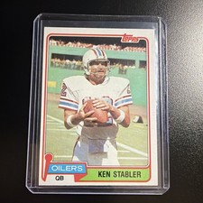 Topps 1981 Ken Stabler #405 Houston Oilers Football Card NFL